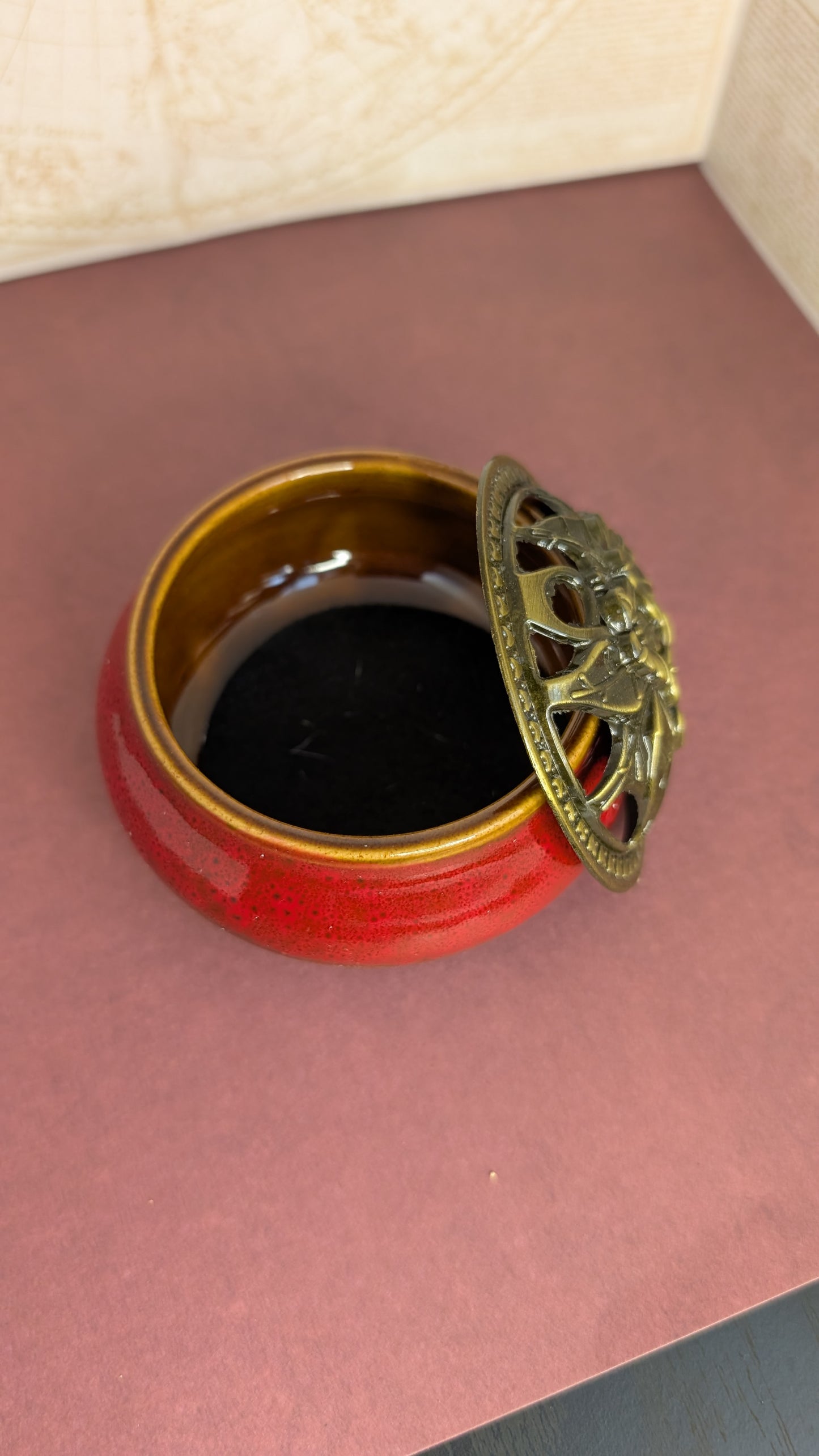 Red Incense Bowl