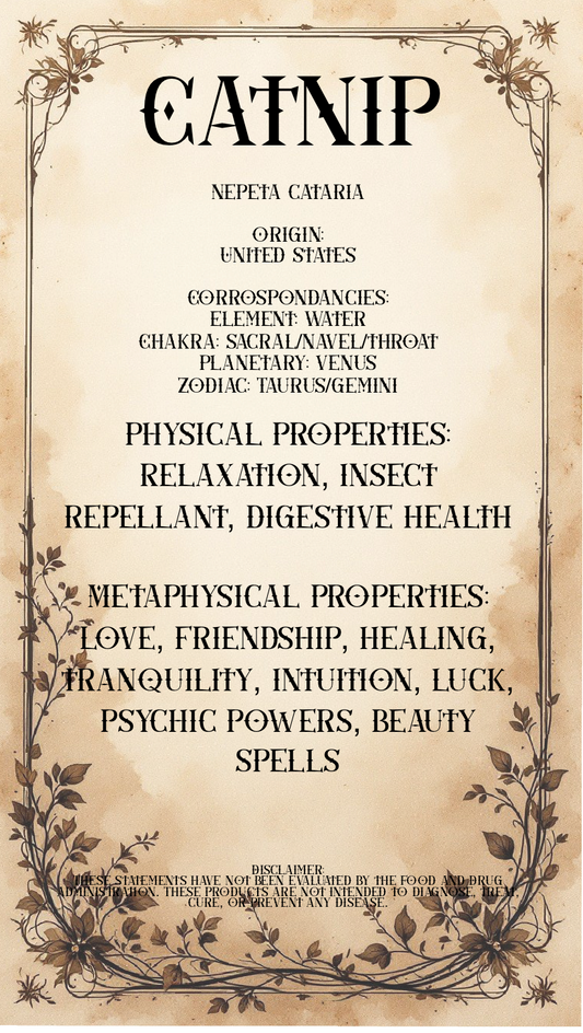 Catnip, Dried per Oz
