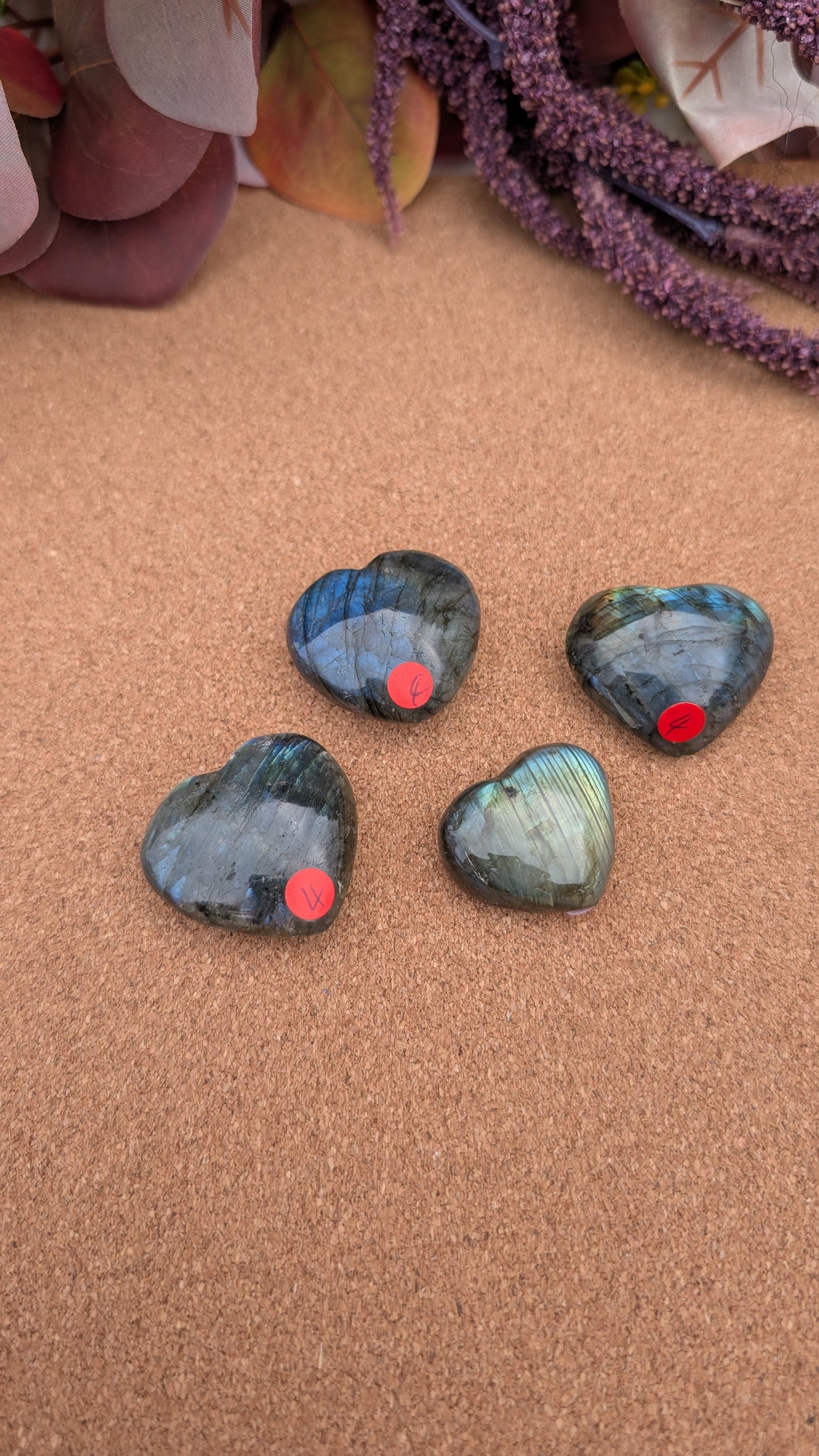 Labradorite Heart