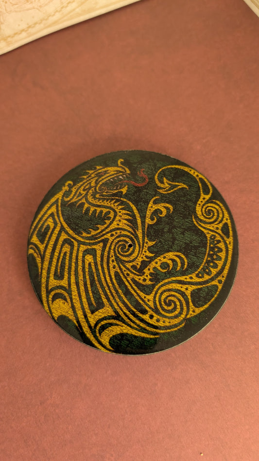 Wood disc incense holders.