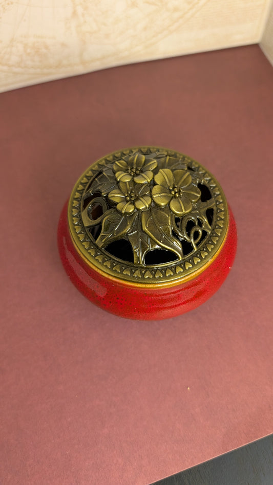 Red Incense Bowl